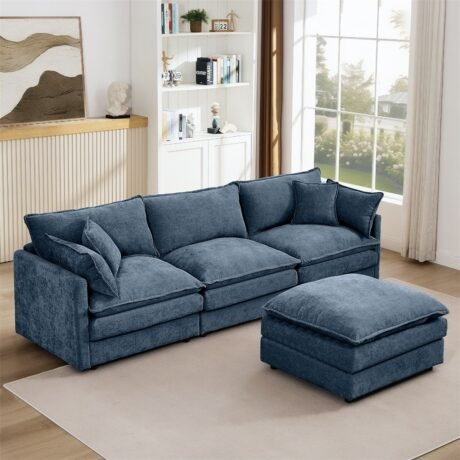 102" Modern L-Shaped Sectional