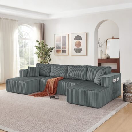 132" Cloud U-Shaped Sectional