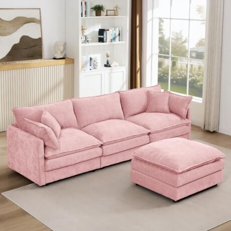 105" Cloud L-Shaped Sectional in Chenille