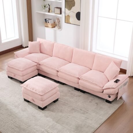 Cloud Modular Sectional in Corduroy