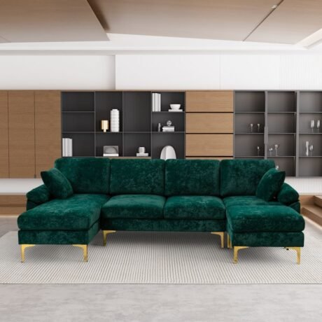 Oversized Sleeper Sofa in Velvet