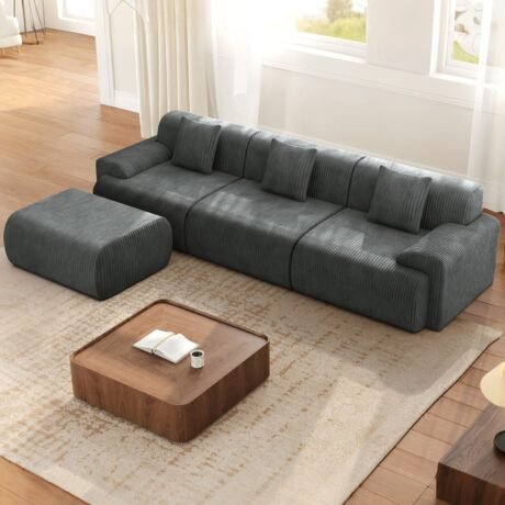 118" Cloud L-Shaped Sectional