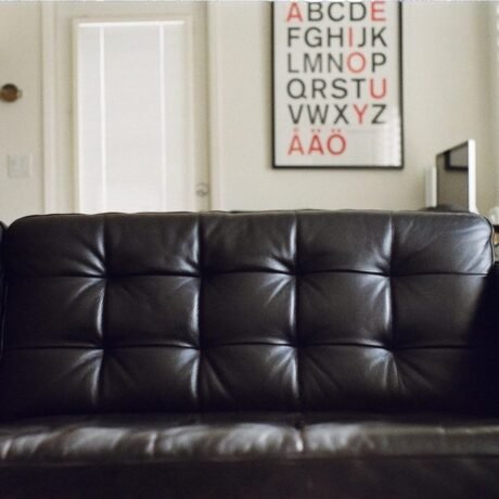 Representative photo: dark gray sectional sofa
