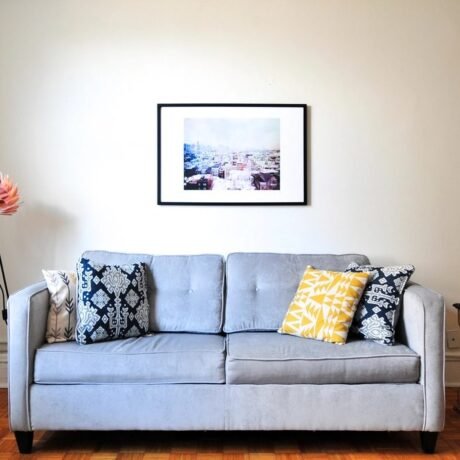Representative photo: indigo sofa sofa